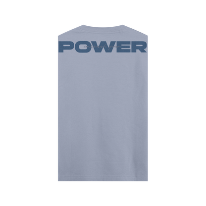 CAMISETA OVERSIZE AZUL ZEN - SIN MANGAS