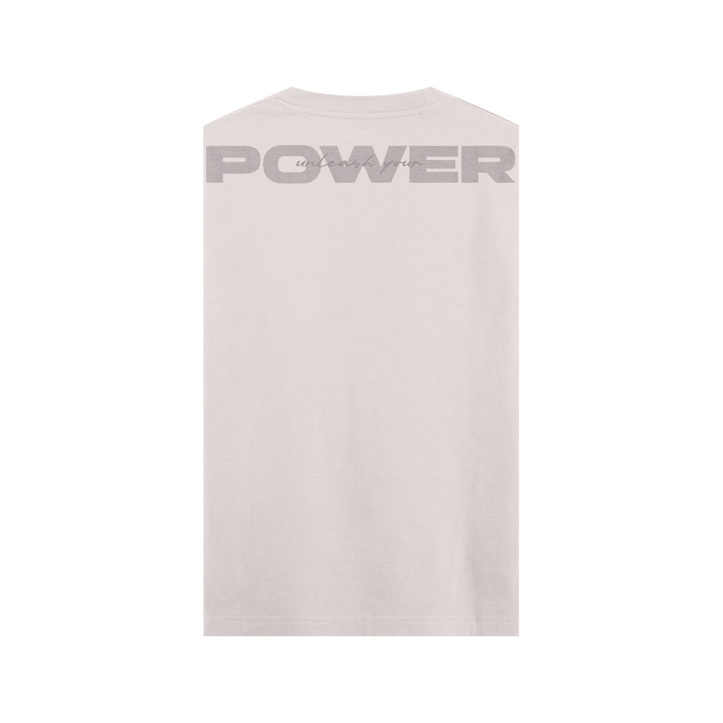 CAMISETA OVERSIZE BEIGE - SIN MANGAS