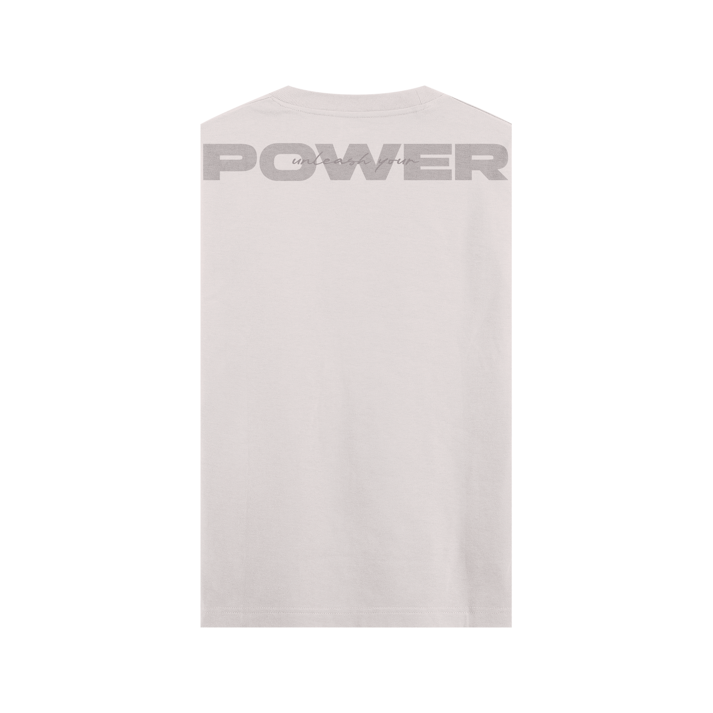 CAMISETA OVERSIZE BEIGE - SIN MANGAS