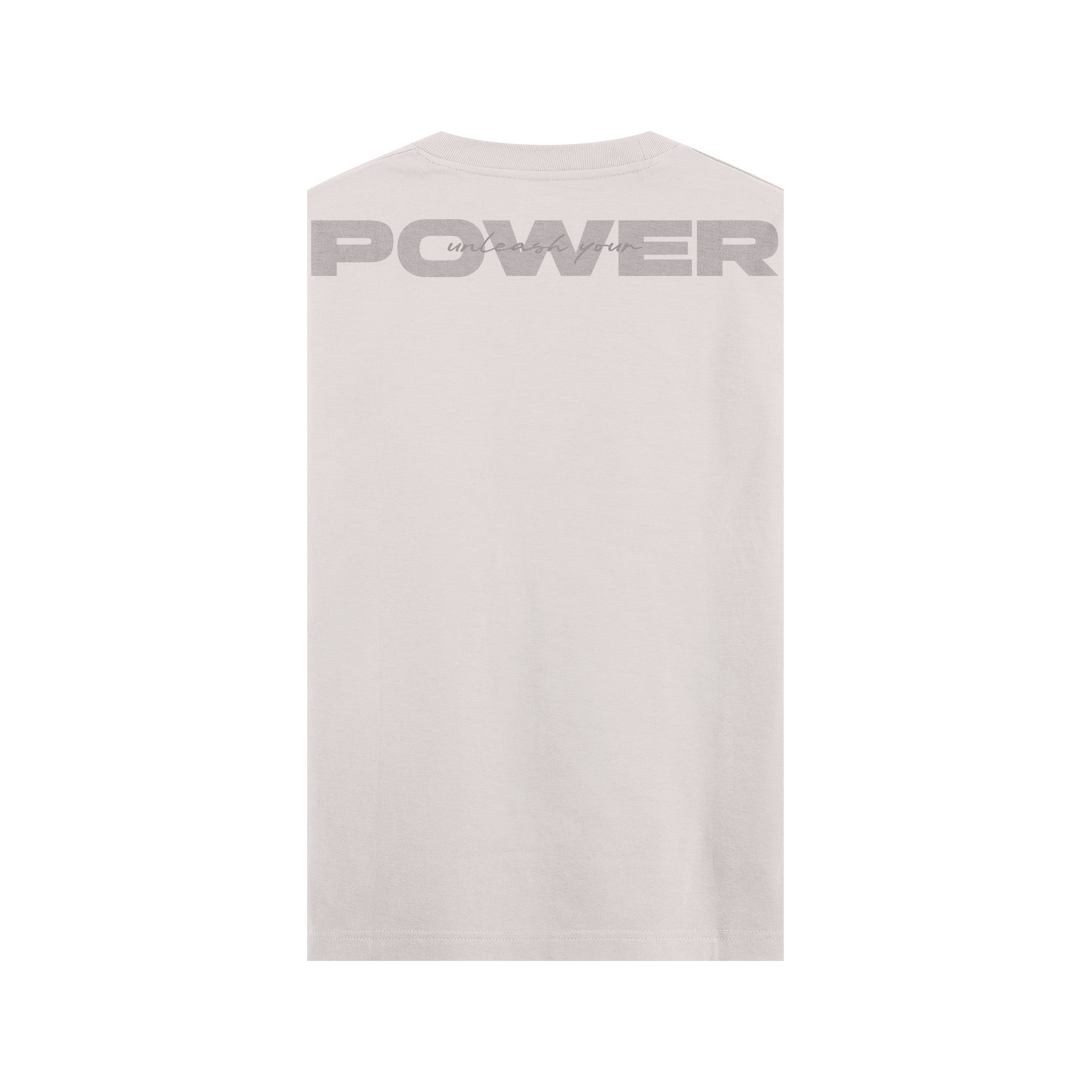 CAMISETA OVERSIZE BEIGE - SIN MANGAS