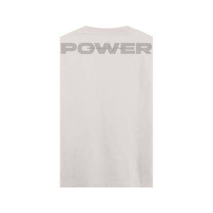 CAMISETA OVERSIZE BEIGE - SIN MANGAS