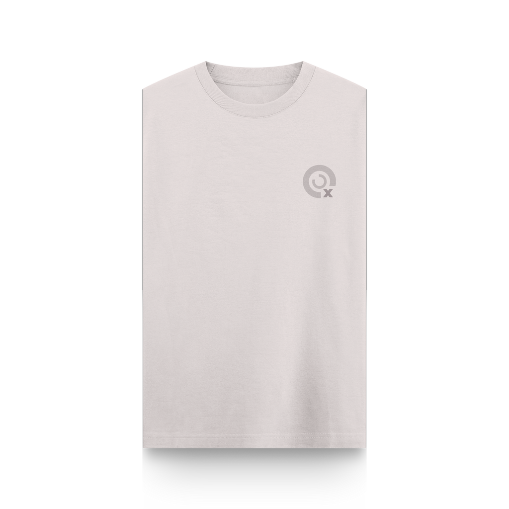 CAMISETA OVERSIZE BEIGE - SIN MANGAS