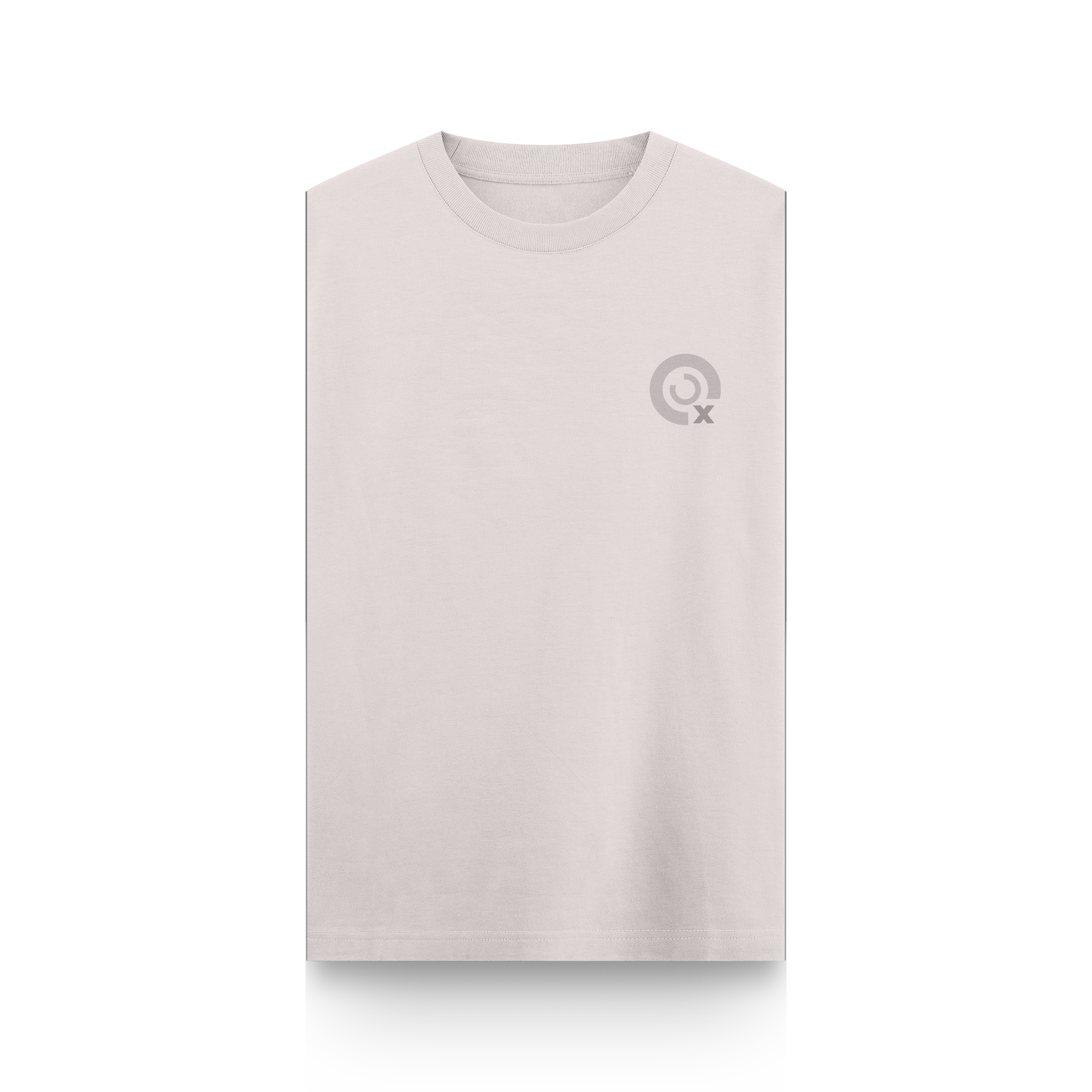 CAMISETA OVERSIZE BEIGE - SIN MANGAS