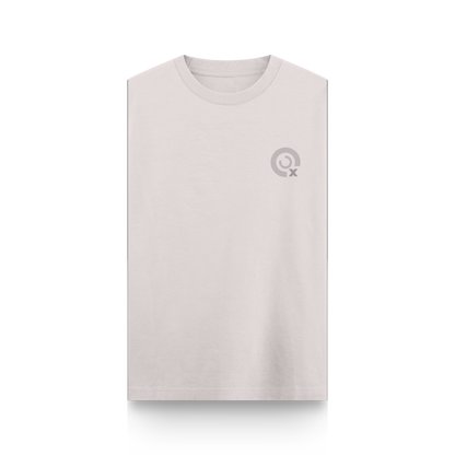 CAMISETA OVERSIZE BEIGE - SIN MANGAS