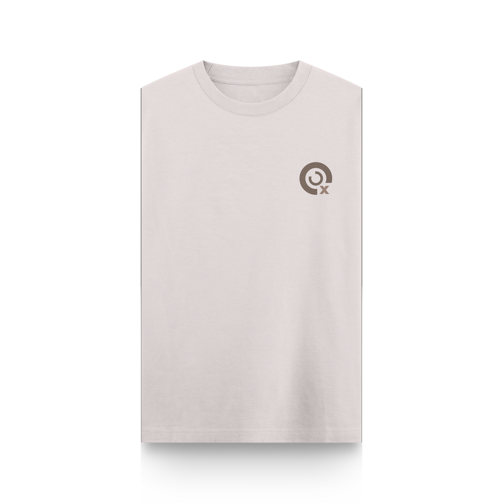 CAMISETA OVERSIZE BEIGE - SIN MANGAS