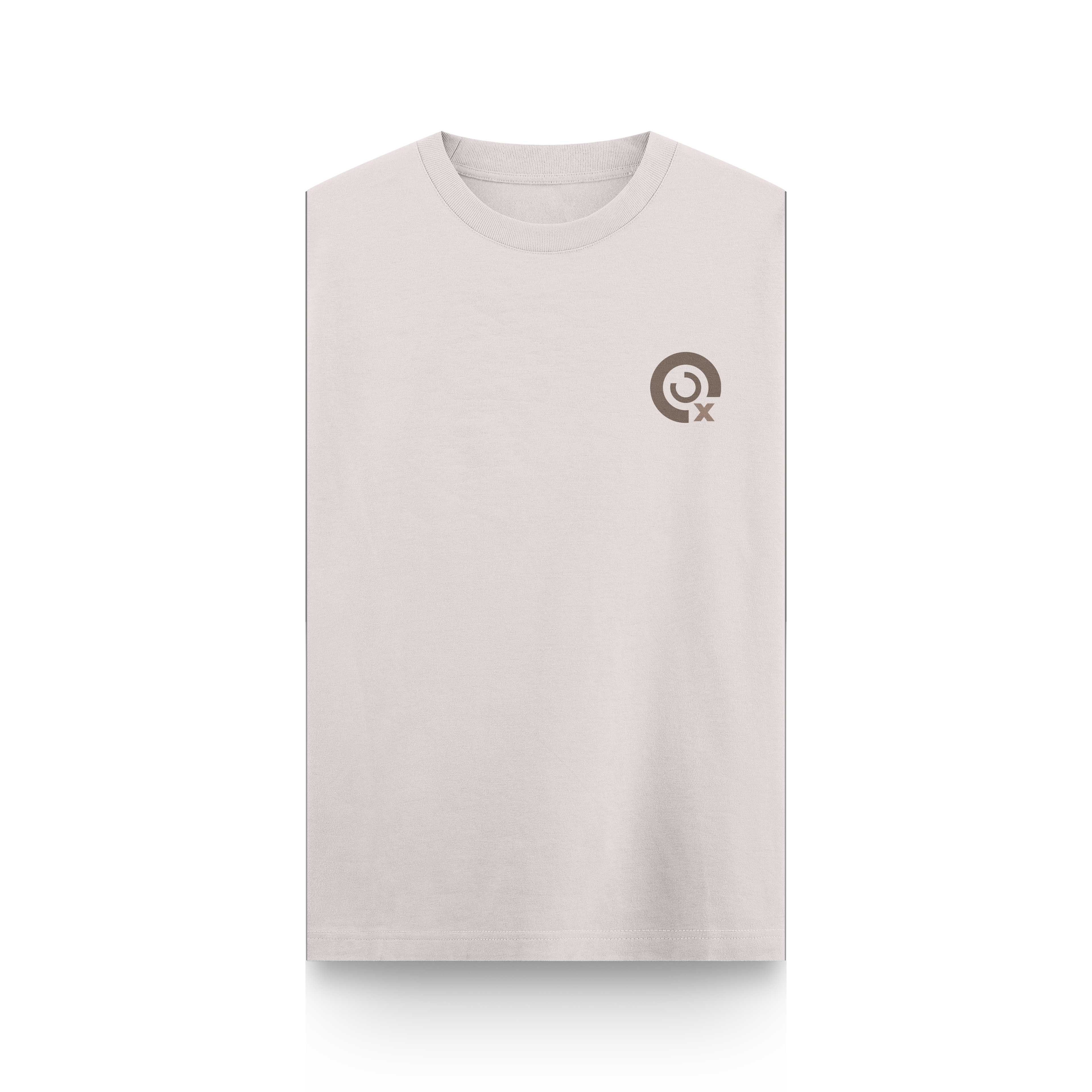 CAMISETA OVERSIZE BEIGE - SIN MANGAS