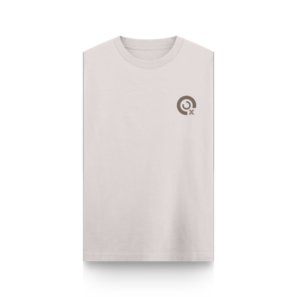 CAMISETA OVERSIZE BEIGE - SIN MANGAS