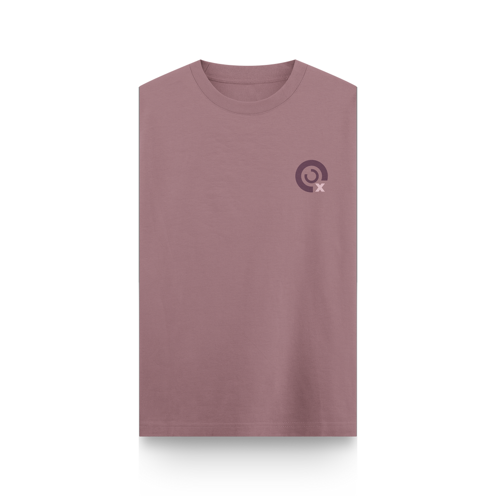 CAMISETA OVERSIZE ROJO PÁLIDO - SIN MANGAS