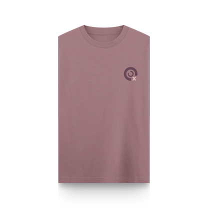 CAMISETA OVERSIZE ROJO PÁLIDO - SIN MANGAS