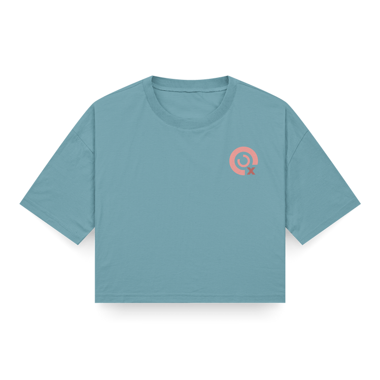 CROP TOP AZUL LAVADO - OXO DESIGN - CROP TOP - 