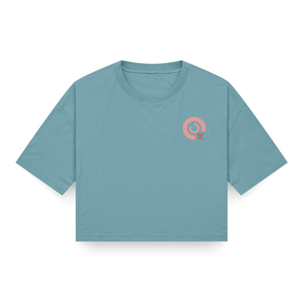 CROP TOP AZUL LAVADO - OXO DESIGN - CROP TOP - 