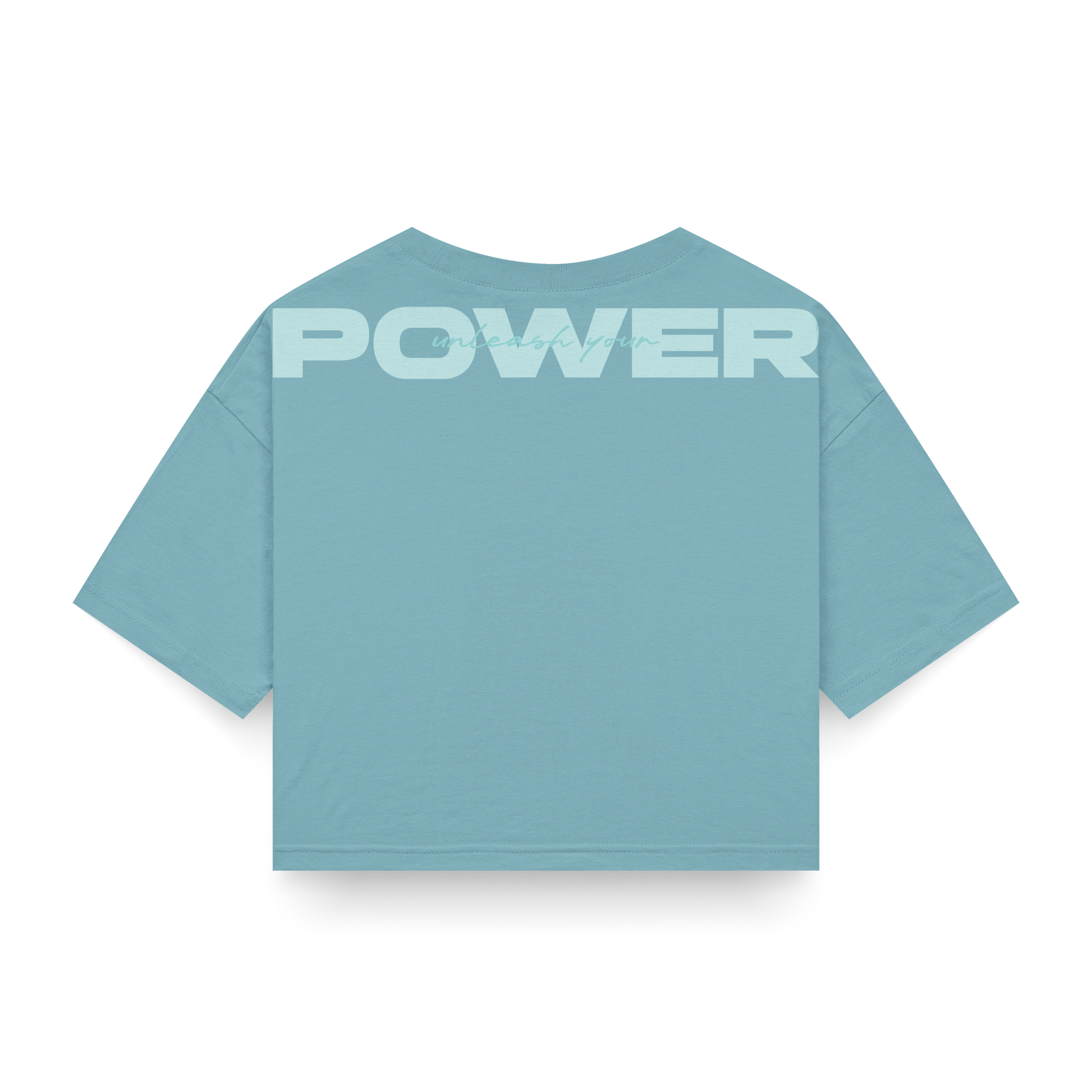 CROP TOP AZUL LAVADO - OXO DESIGN - CROP TOP - 