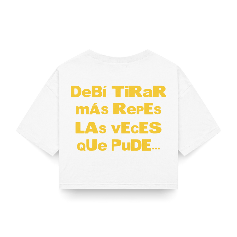 CROP TOP 'DeBí TiRaR mÁs RepEs' - OXO DESIGN - CROP TOP - 