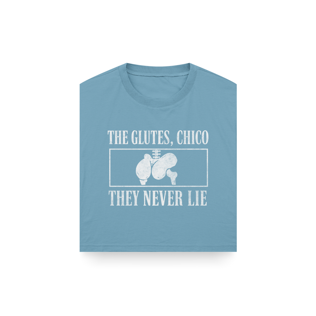CROP TOP "THE GLUTES, CHICO" - SIN MANGAS