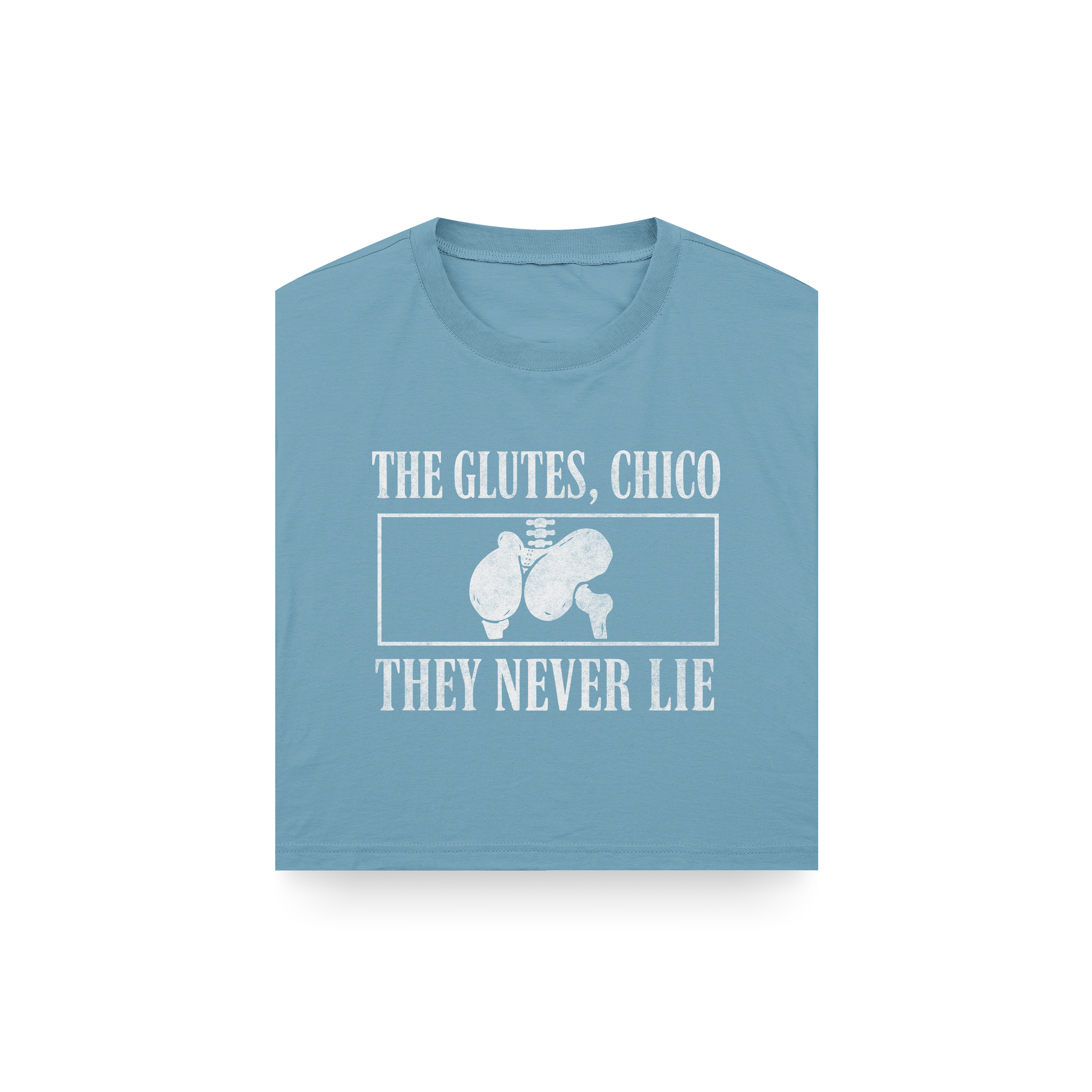 CROP TOP "THE GLUTES, CHICO" - SIN MANGAS