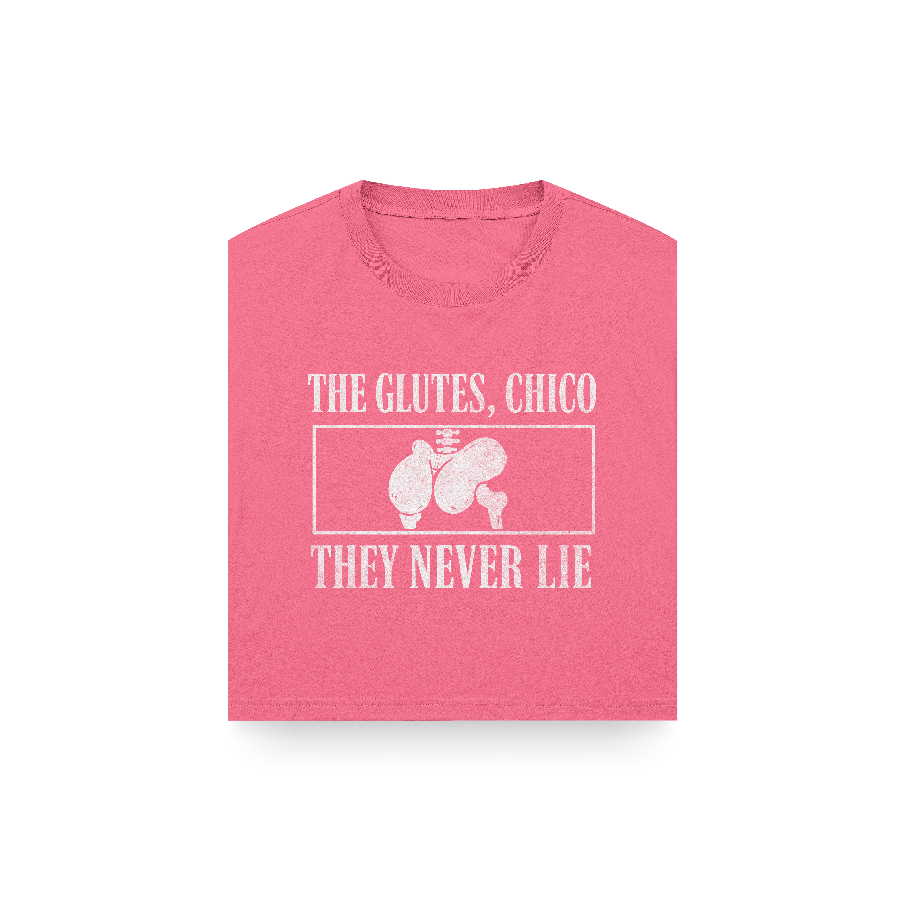 CROP TOP "THE GLUTES, CHICO" - SIN MANGAS