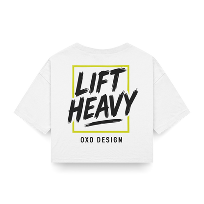 CROPTOP LIFT HEAVY - BLANCO
