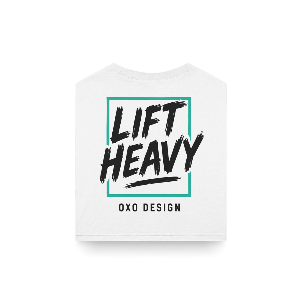 CROPTOPLIFT HEAVY - BLANCO SIN MANGAS