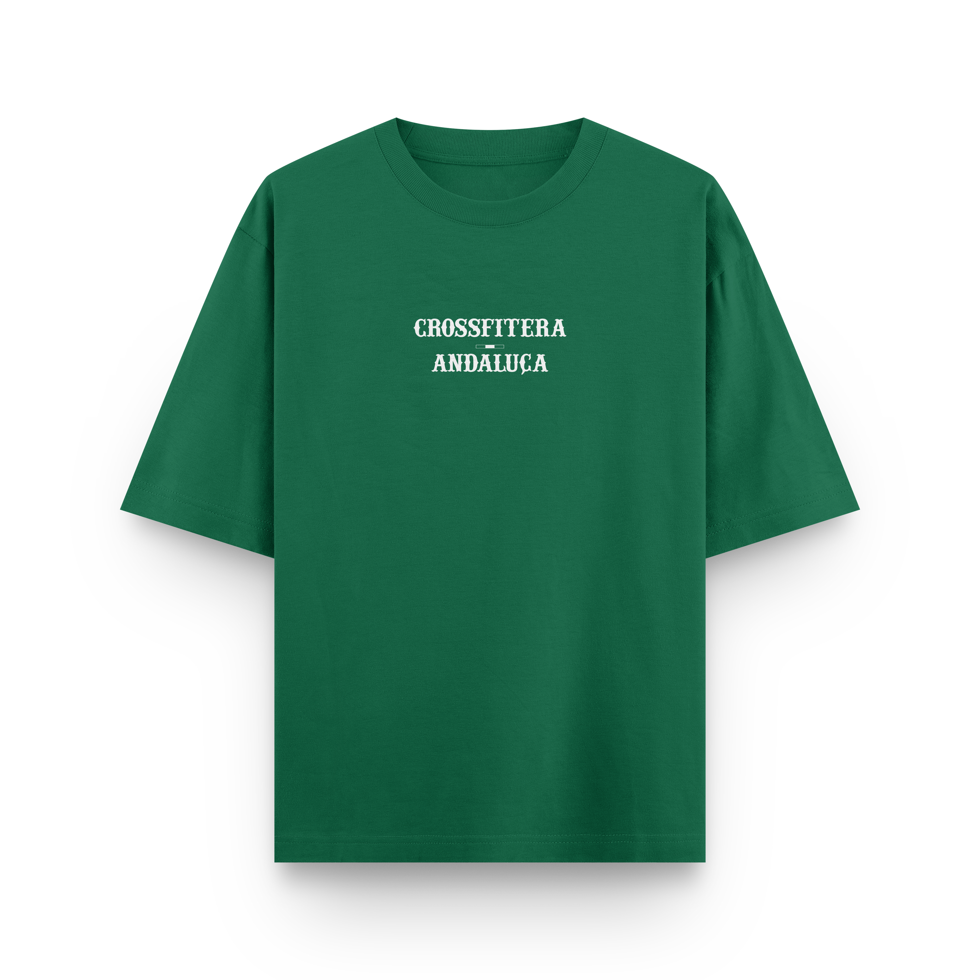 CAMISETA OVERSIZE RELAXED 'CROSSFITERX ANDALÚH' VERDE