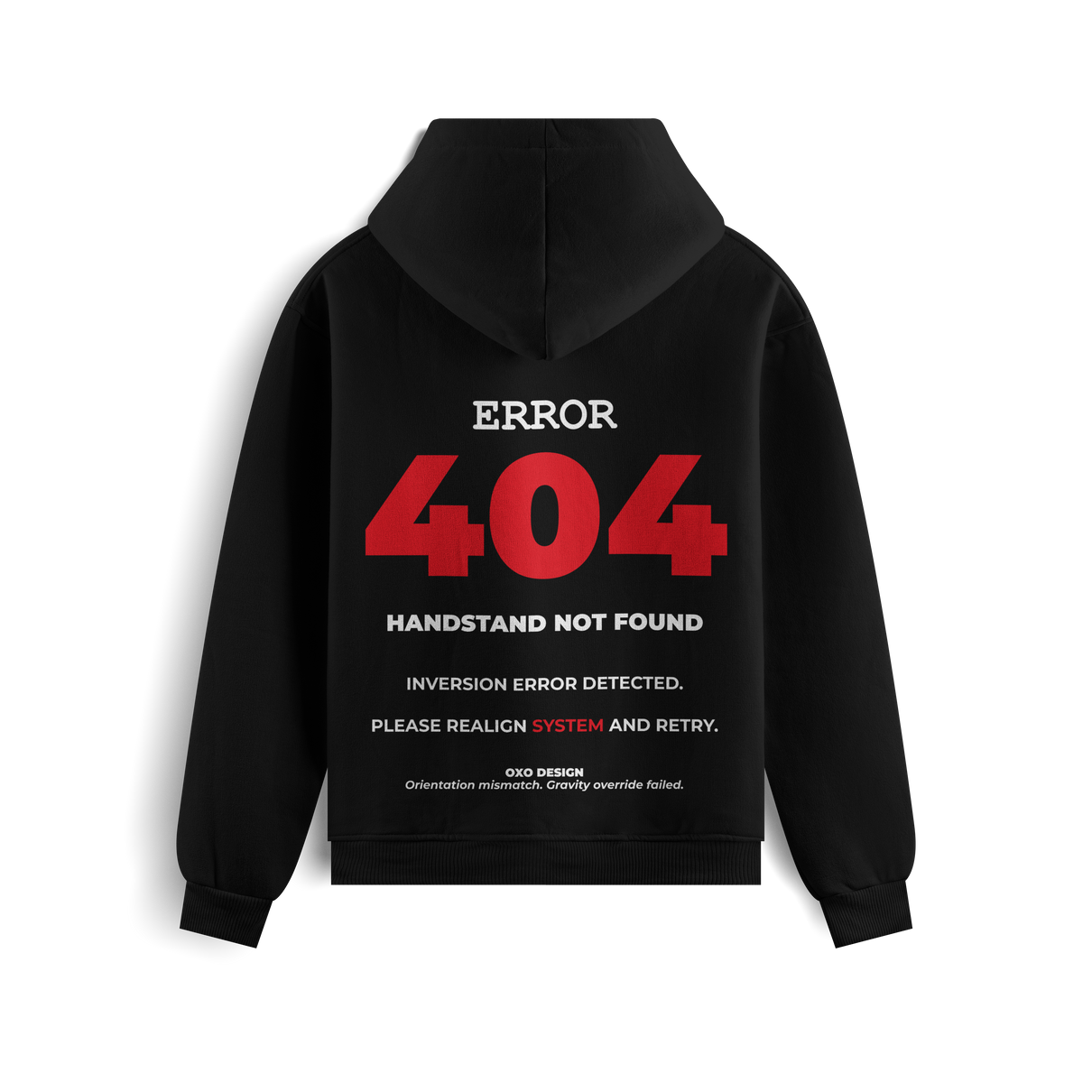 SUDADERA OVERSIZE ERROR 404 - MOVEMENT NOT FOUND OXO DESIGN