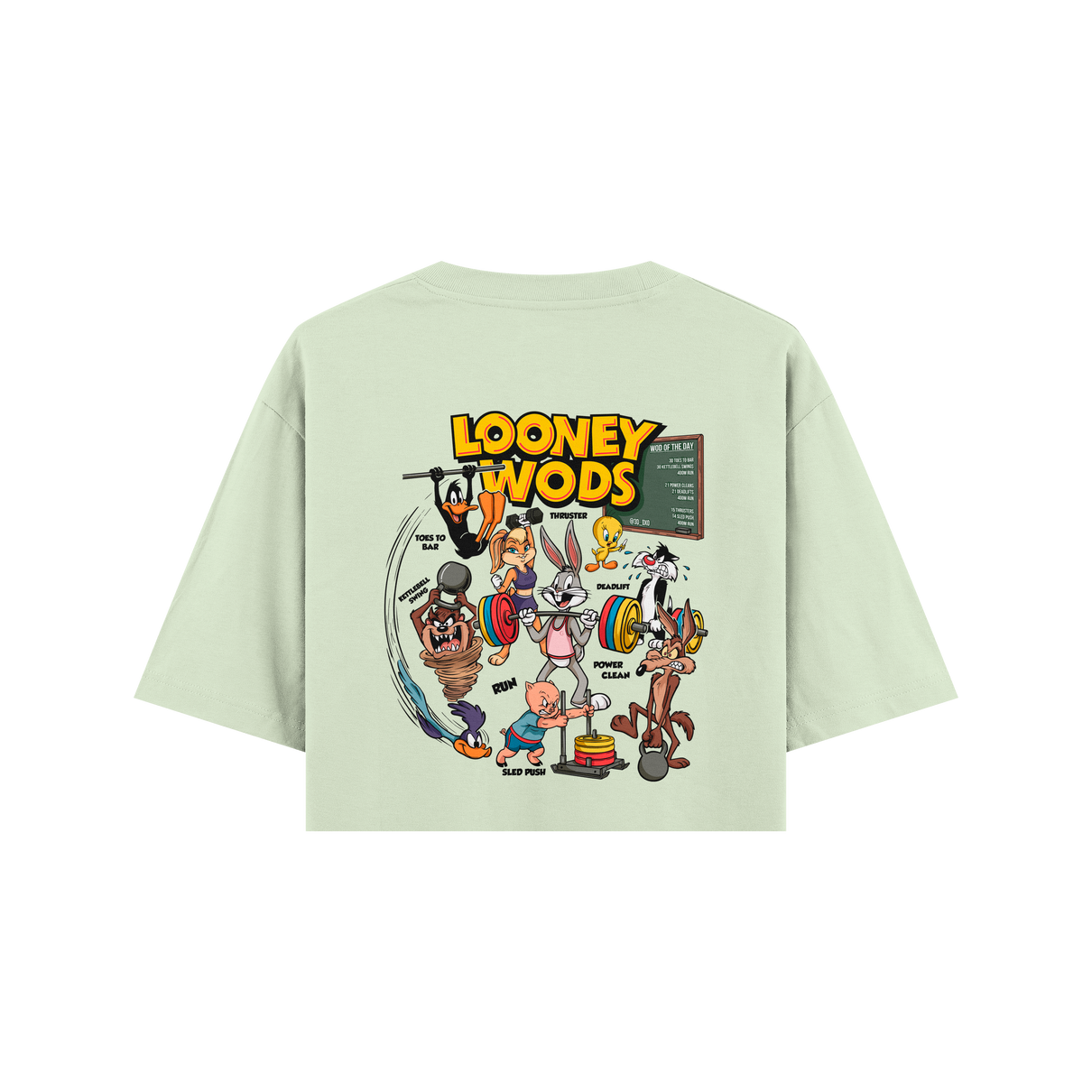 CROP TOP OVERSIZE CORTADO LOONEY WODS