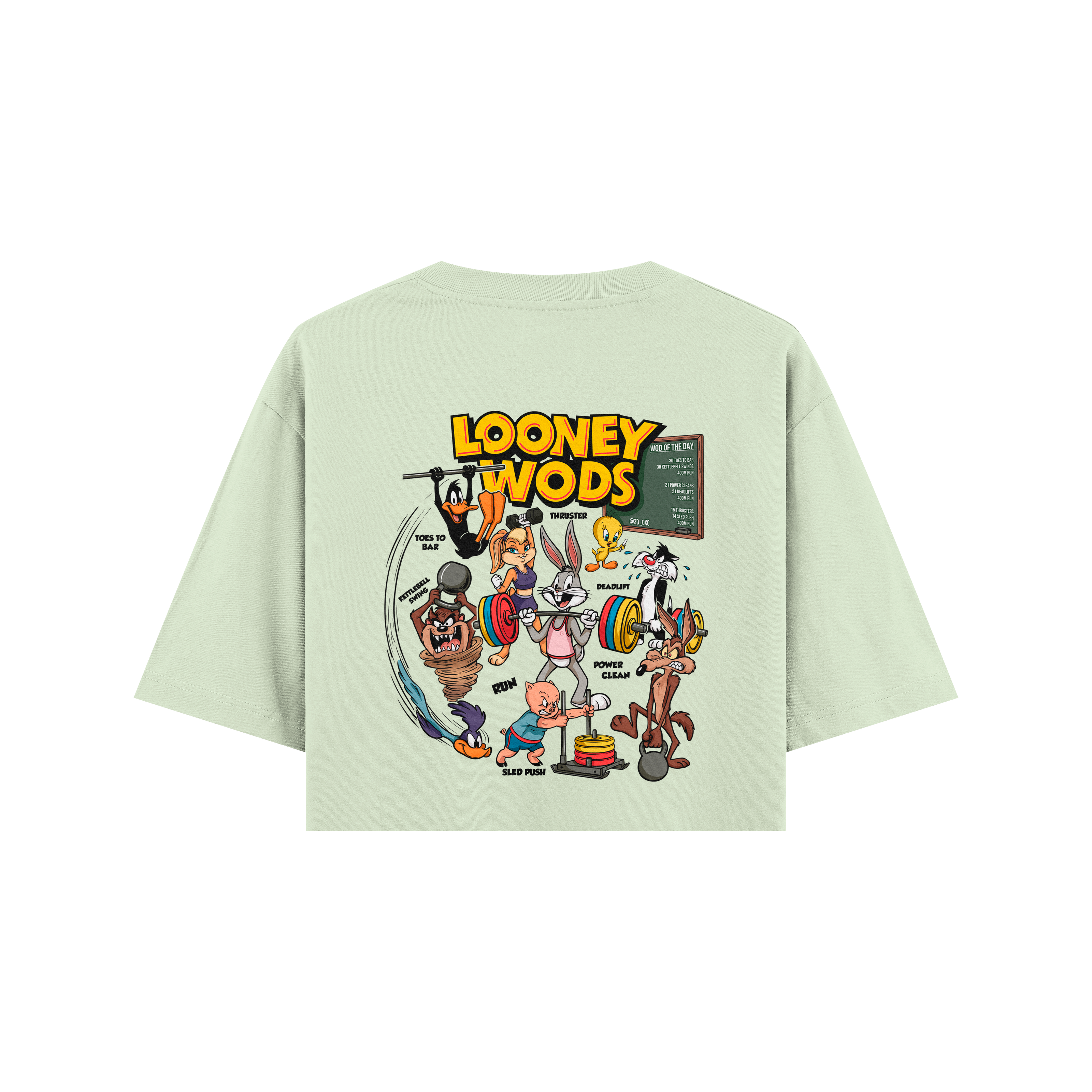 CROP TOP OVERSIZE CORTADO LOONEY WODS