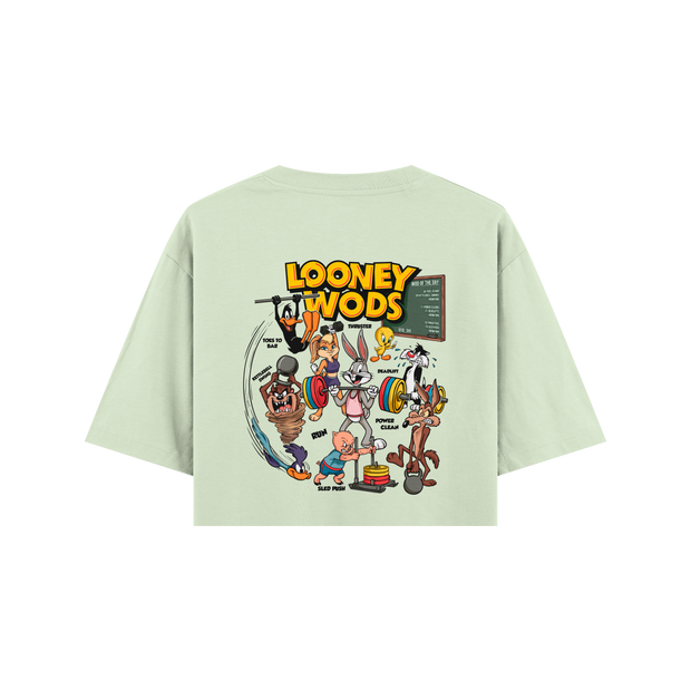 CROP TOP OVERSIZE CORTADO LOONEY WODS OXO DESIGN