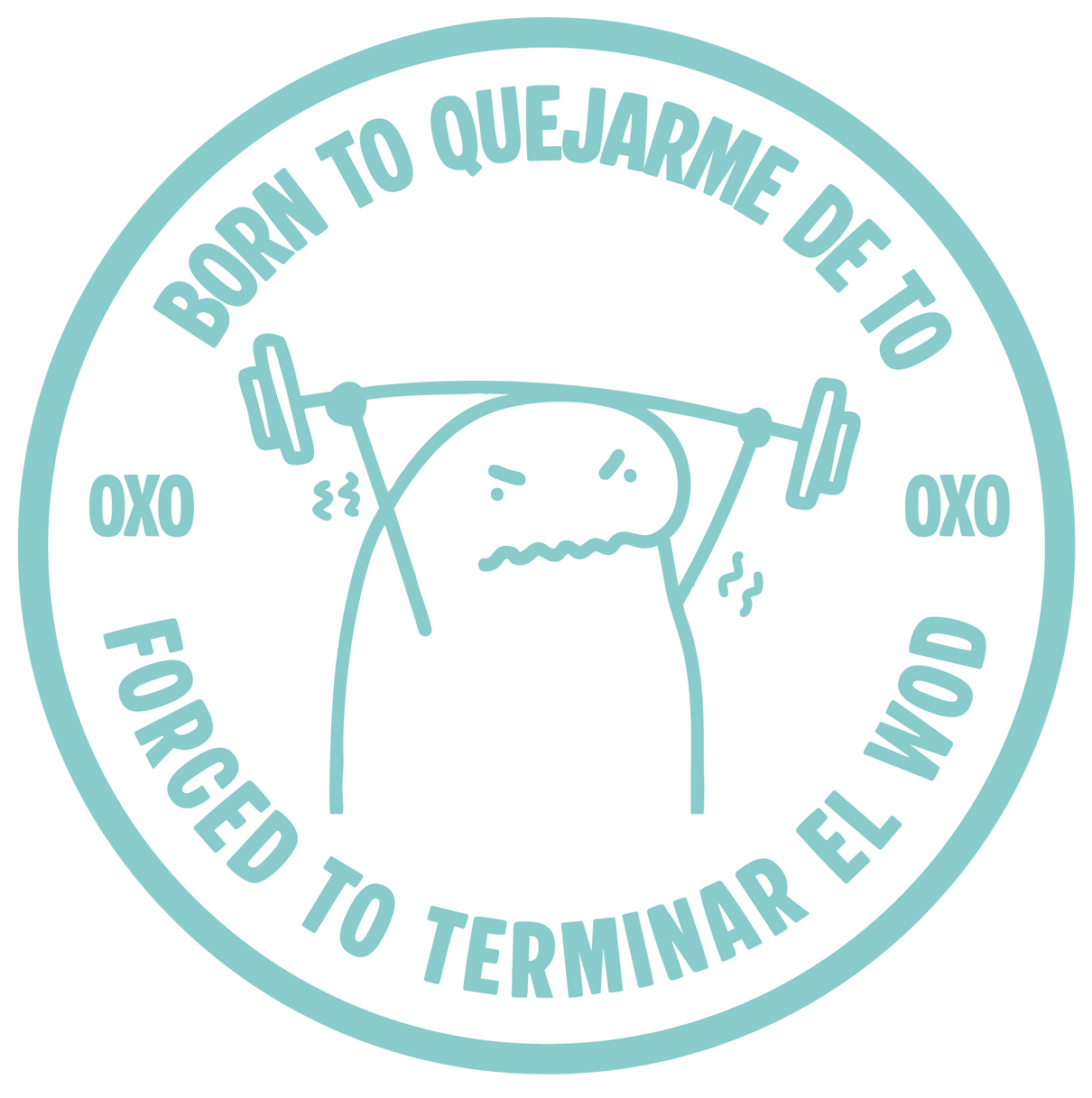 PARCHE 3D - BORN TO QUEJARME DE TÓ OXO DESIGN