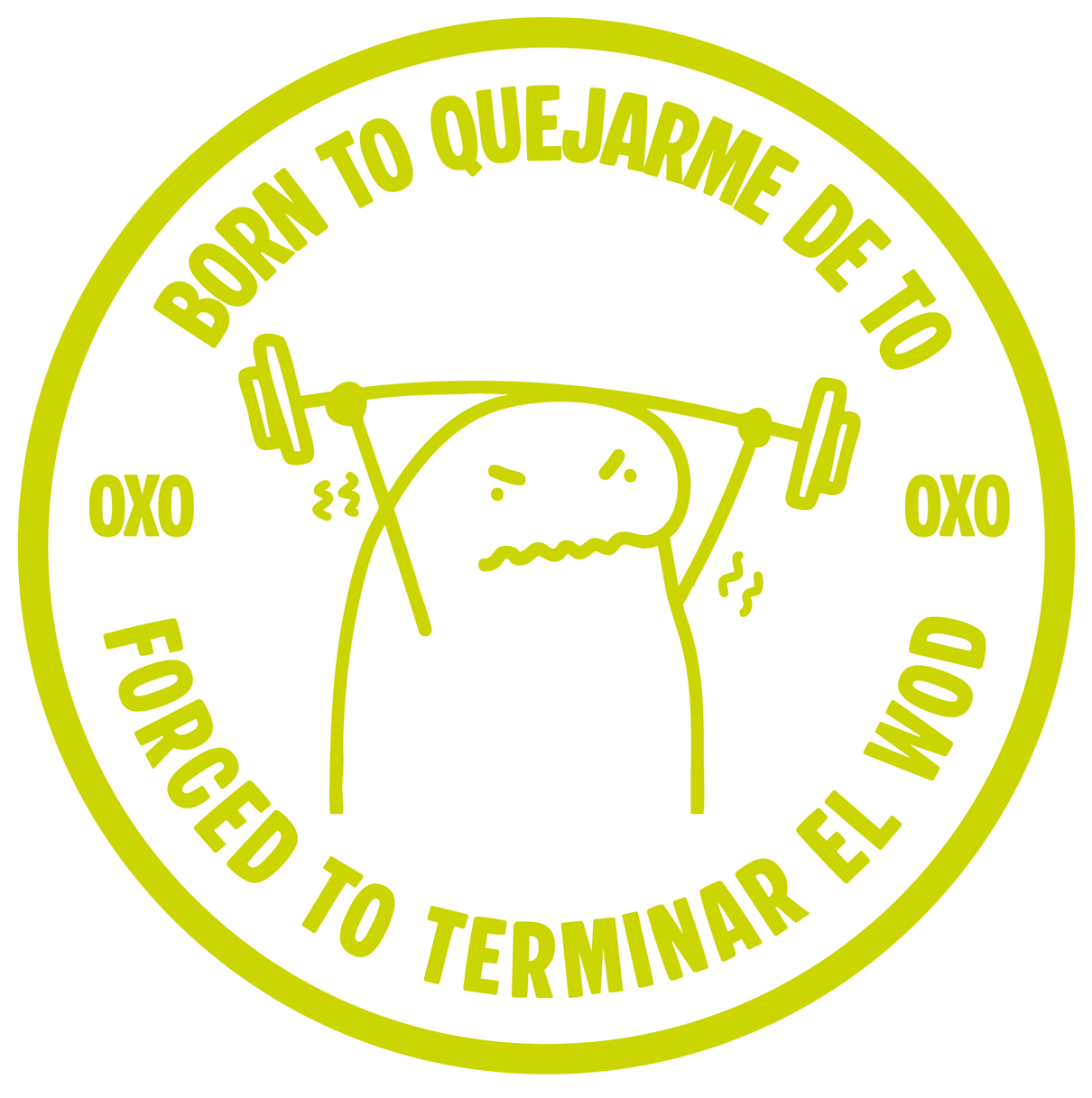 PARCHE 3D - BORN TO QUEJARME DE TÓ OXO DESIGN