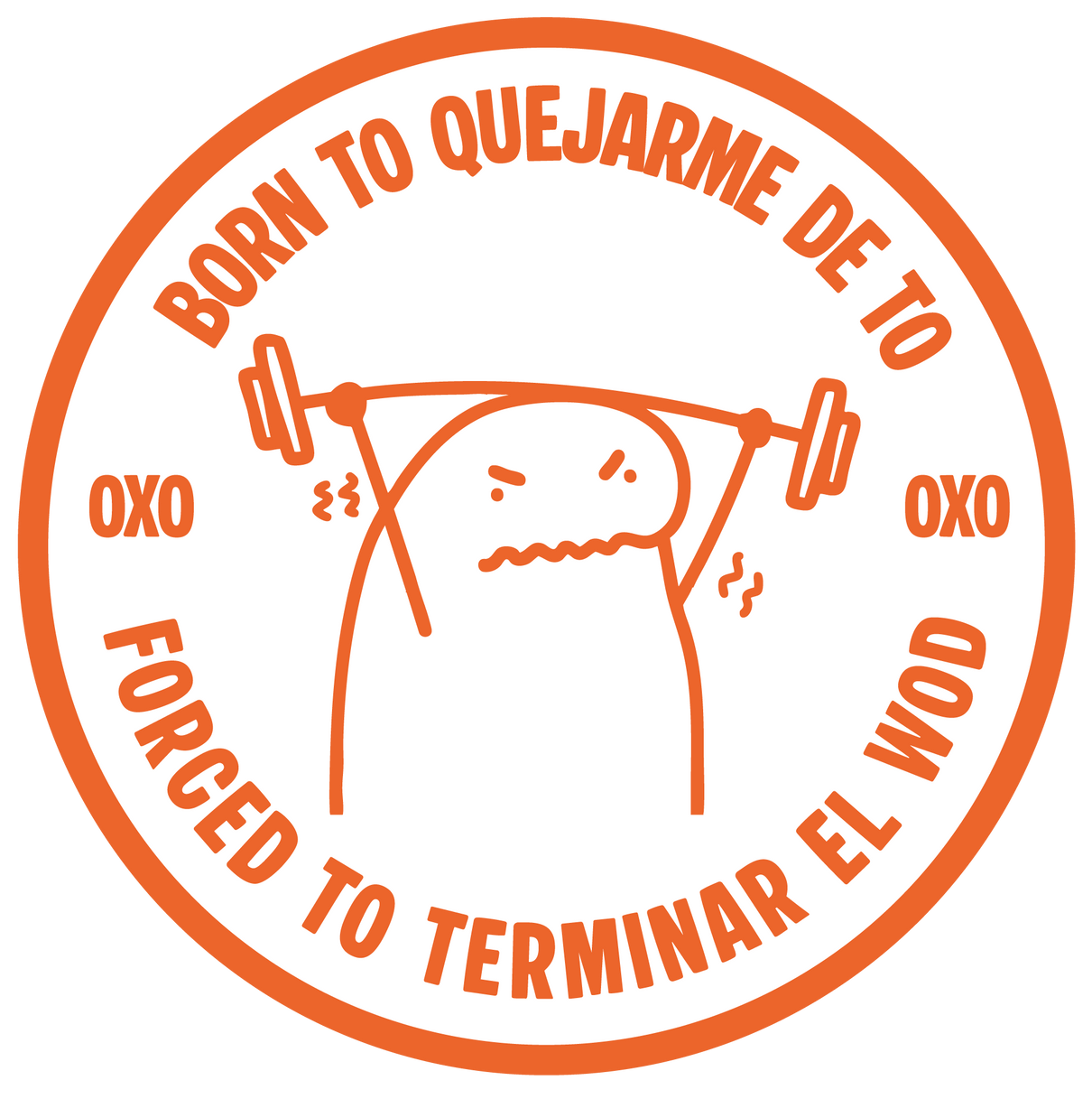 PARCHE 3D - BORN TO QUEJARME DE TÓ OXO DESIGN