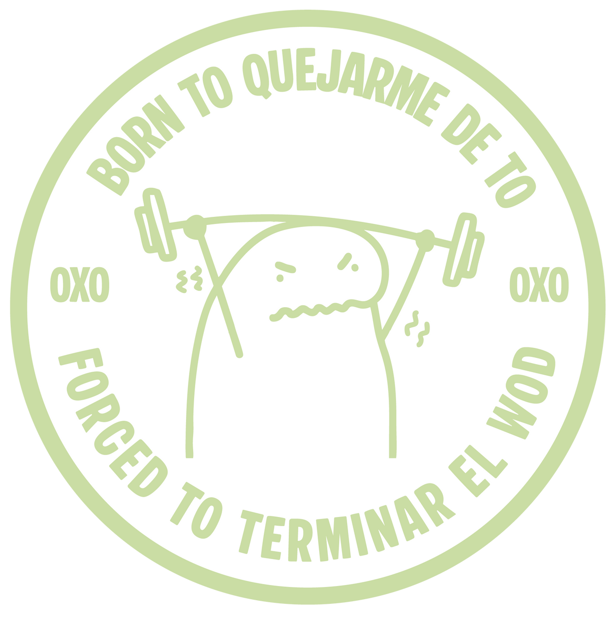 PARCHE 3D - BORN TO QUEJARME DE TÓ OXO DESIGN