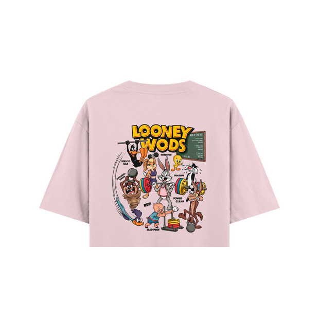 CROP TOP OVERSIZE CORTADO LOONEY WODS OXO DESIGN