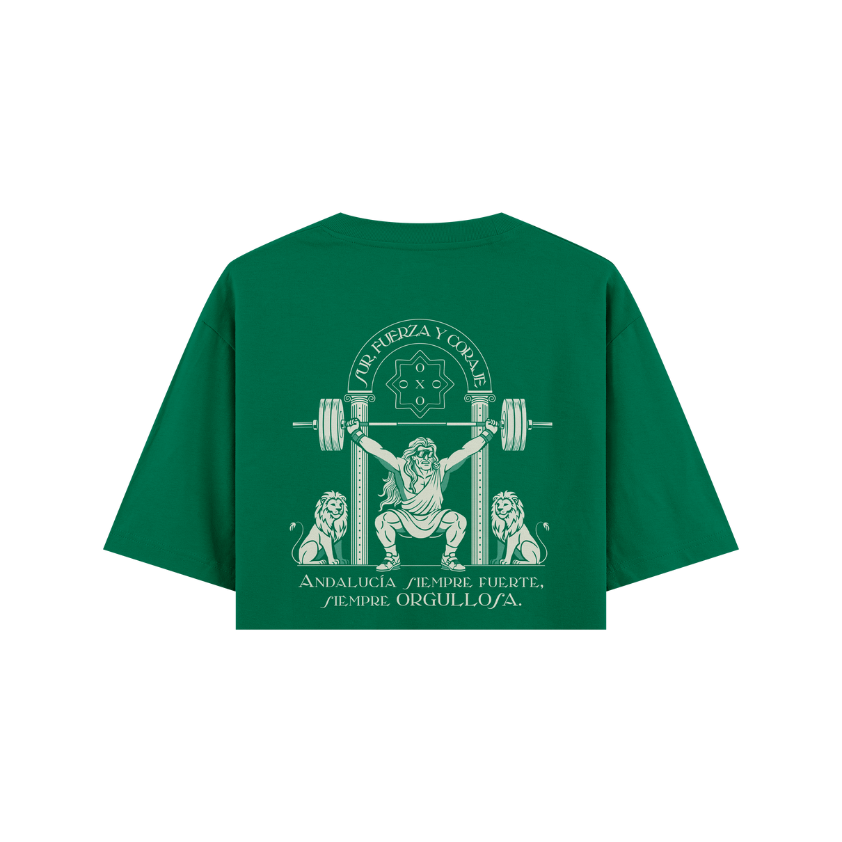 CROP TOP OVERSIZE CORTADO "ORGULLO ANDALÚ"