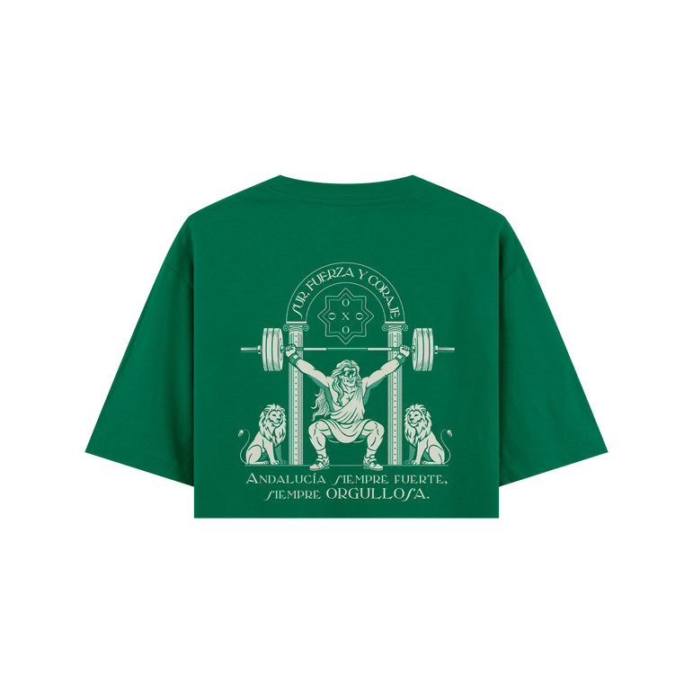 CROP TOP OVERSIZE CORTADO "ORGULLO ANDALÚ"