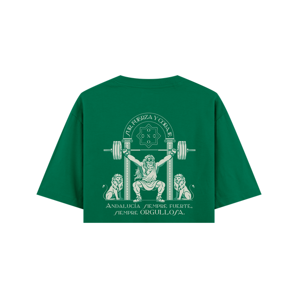 CROP TOP OVERSIZE CORTADO "ORGULLO ANDALÚ"