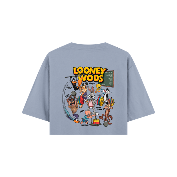 CROP TOP OVERSIZE CORTADO LOONEY WODS OXO DESIGN